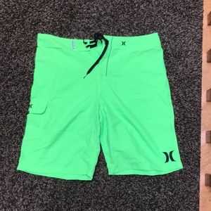 Men’s lime green bathing suit trunks NWOT